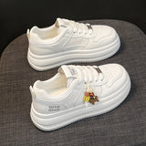 Women’s Platform Sneakers with Cute Charm – Casual Thick Sole Shoes  A little cute. A little fun.   Your everyday sneakers with personality.