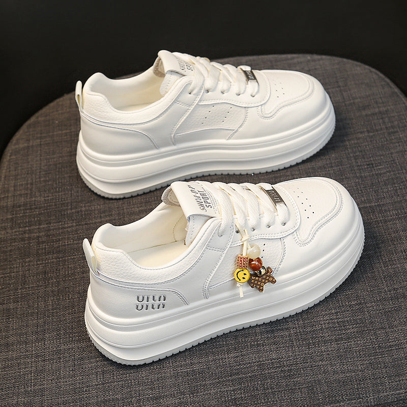 Women’s Platform Sneakers with Cute Charm – Casual Thick Sole Shoes  A little cute. A little fun.   Your everyday sneakers with personality.