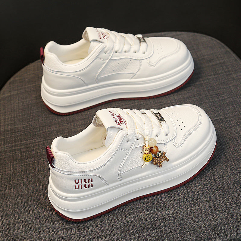 Women’s Platform Sneakers with Cute Charm – Casual Thick Sole Shoes  A little cute. A little fun.   Your everyday sneakers with personality.