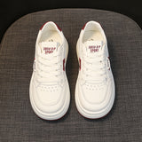 Women’s Platform Sneakers – Fashion Thick Sole Casual Shoes  Cute ribbons. Clean design.   A little sweet, a little bold.