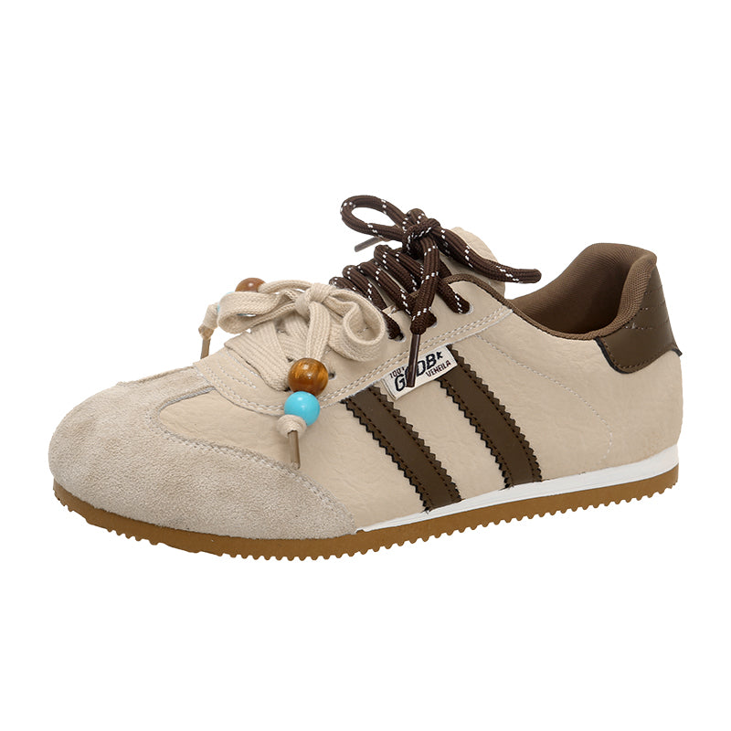 Retro Low-Top Casual Sneakers for Adults – Lightweight Suede & Canvas Everyday Shoes