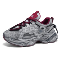 Men’s Chunky Running Sneakers – Breathable Mesh Sports Shoes with Cushioned Sole for Daily Training & Street Wear