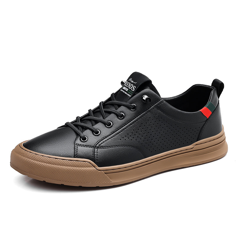 Men’s Casual Perforated Sneakers – Clean Everyday Comfort Shoes