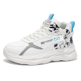 Men’s Chunky Sneakers – Fashion High-Top Casual Shoes with Thick Sole for Daily Wear