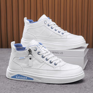 Men’s & Women’s Casual Platform Sneakers – Premium Leather, Cushioned Sole, Everyday Comfort