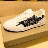 Men’s & Women’s Casual Low-Top Sneakers – Breathable Leather Panel Design, Everyday Street Style Shoes