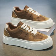 Men’s & Women’s Casual Platform Sneakers – Classic Leather Low-Top Everyday Shoes.Minimal Design • Comfortable Fit • Daily Street Style