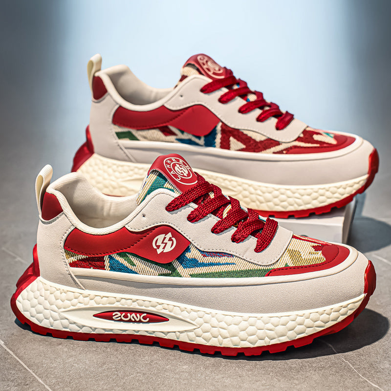 Men’s & Women’s Chunky Sneakers – Retro Street Style Thick Sole Casual Shoes.Fashion Platform Trainers for Daily Wear, Walking & Urban Outfit