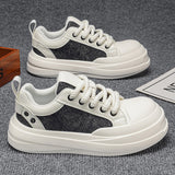 Men’s & Women’s Casual Canvas Sneakers – Thick Sole Lightweight Daily Walking Shoes