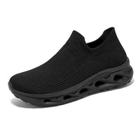 Lightweight Knit Slip-On Sneakers for Men & Women – Breathable Cushioned Everyday Walking Shoes