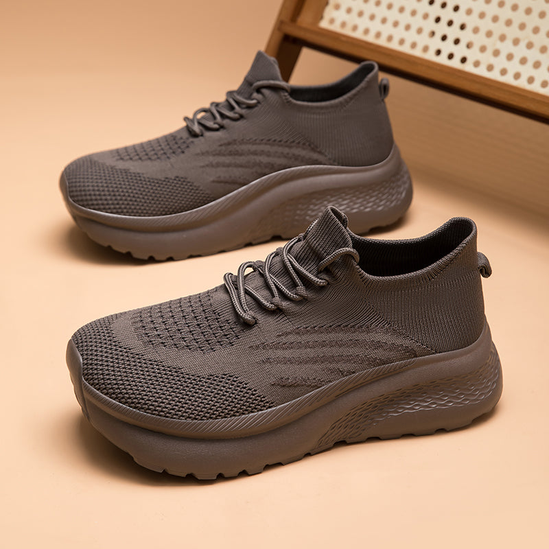 Lightweight Knit Running Sneakers for Men & Women – Breathable Cushion Walking Shoes for Daily Wear