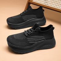 Lightweight Knit Running Sneakers for Men & Women – Breathable Cushion Walking Shoes for Daily Wear