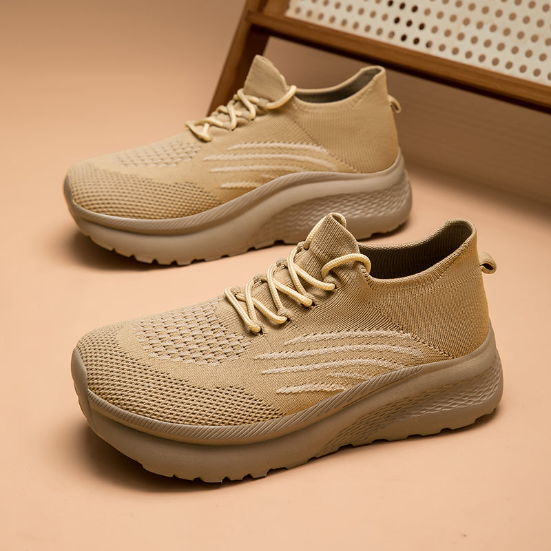 Lightweight Knit Running Sneakers for Men & Women – Breathable Cushion Walking Shoes for Daily Wear