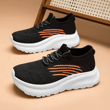 Lightweight Knit Running Sneakers for Men & Women – Breathable Cushion Walking Shoes for Daily Wear