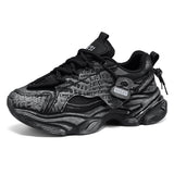 Men’s Chunky Running Sneakers – Breathable Mesh Sports Shoes with Cushioned Sole for Daily Training & Street Wear