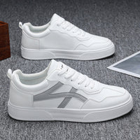 Minimalist White Low-Top Sneakers for Men & Women｜Lightweight Everyday Casual Shoes