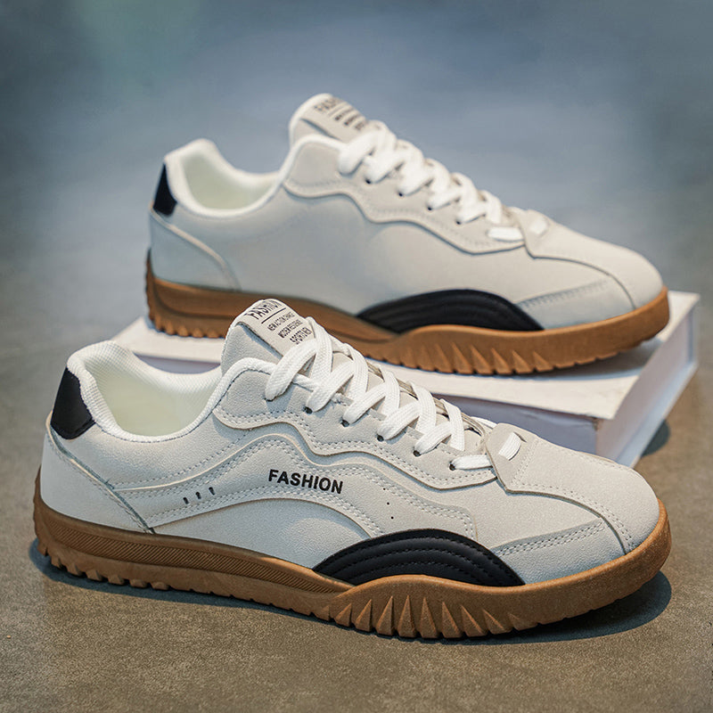 Men’s Retro Casual Sneakers – Lightweight Low-Top Walking Shoes with Anti-Slip Sole