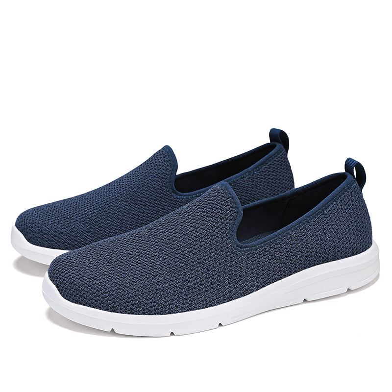 Men’s & Women’s Lightweight Slip-On Knit Walking Shoes – Breathable Casual Comfort Sneakers