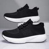 Lightweight Knit Running Sneakers for Men & Women – Breathable Cushion Walking Shoes