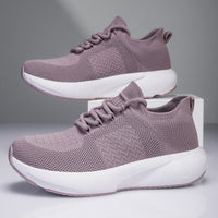 Lightweight Knit Running Sneakers for Men & Women – Breathable Cushion Walking Shoes