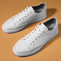 Minimalist White Low-Top Sneakers for Men & Women – Classic Everyday Casual Shoes