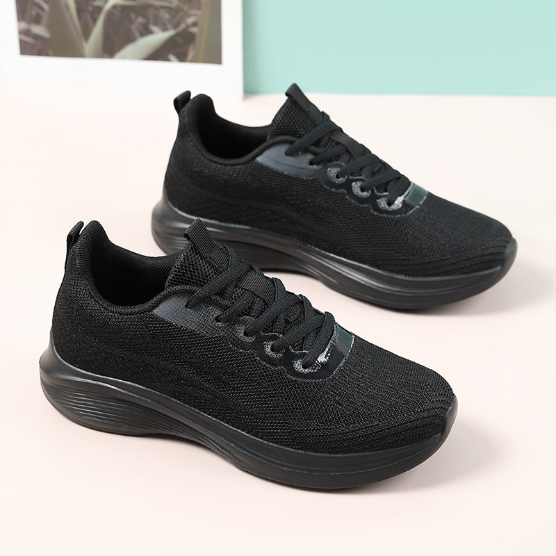 Men’s Lightweight Knit Sneakers – Breathable Cushioned Running & Walking Shoes