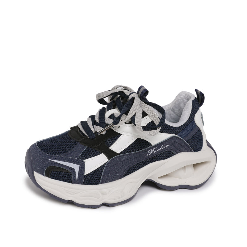 Unisex Lightweight Breathable Running Shoes with Velcro Strap – Cushioned Everyday Athletic Sneakers