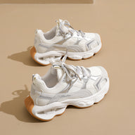 Unisex Lightweight Breathable Running Shoes with Velcro Strap – Cushioned Everyday Athletic Sneakers