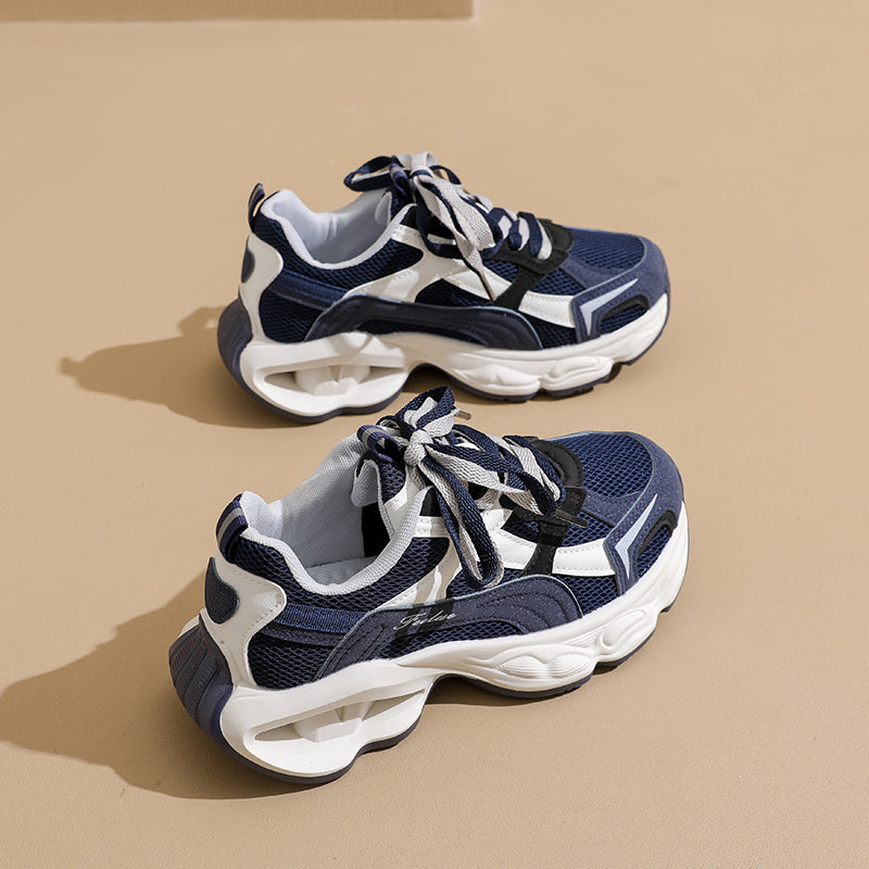 Unisex Lightweight Breathable Running Shoes with Velcro Strap – Cushioned Everyday Athletic Sneakers