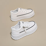 Men’s & Women’s Platform Casual Sneakers with Side Zipper – Lightweight Cushioned Daily Shoes