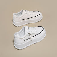 Men’s & Women’s Platform Casual Sneakers with Side Zipper – Lightweight Cushioned Daily Shoes