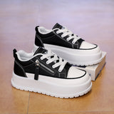 Men’s & Women’s Platform Casual Sneakers with Side Zipper – Lightweight Cushioned Daily Shoes