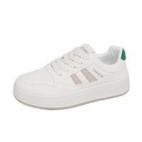Classic White Chunky Sneakers – Platform Casual Shoes for Everyday Wear