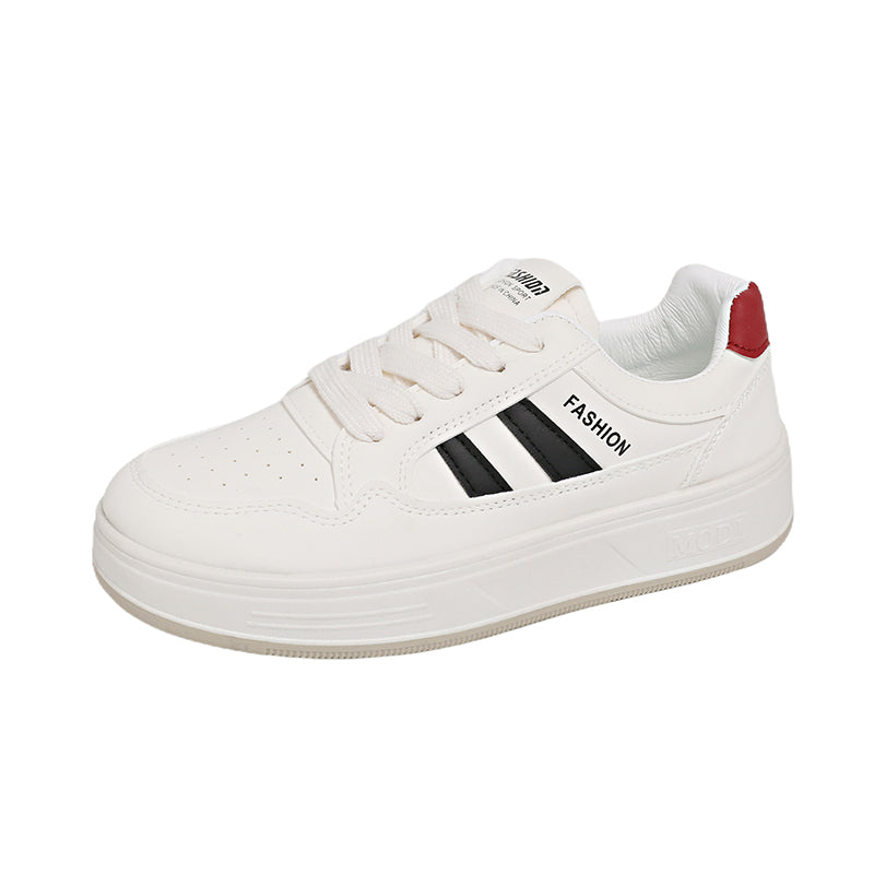 Classic White Chunky Sneakers – Platform Casual Shoes for Everyday Wear