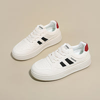 Classic White Chunky Sneakers – Platform Casual Shoes for Everyday Wear