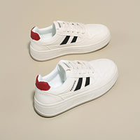 Classic White Chunky Sneakers – Platform Casual Shoes for Everyday Wear
