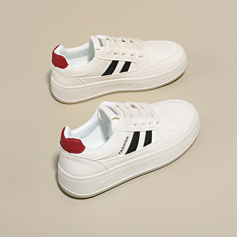 Classic White Chunky Sneakers – Platform Casual Shoes for Everyday Wear