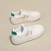 Classic White Chunky Sneakers – Platform Casual Shoes for Everyday Wear