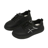 Minimalist Stitch Detail Low-Top Sneakers Casual Comfortable Daily Walking Shoes
