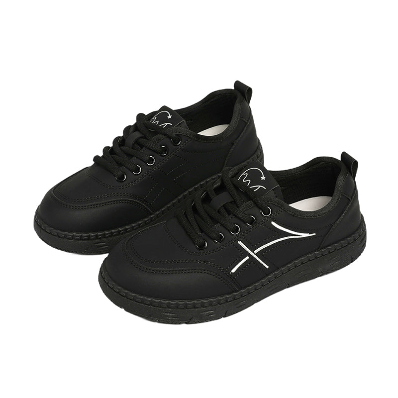 Minimalist Stitch Detail Low-Top Sneakers Casual Comfortable Daily Walking Shoes