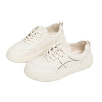 Minimalist Stitch Detail Low-Top Sneakers Casual Comfortable Daily Walking Shoes