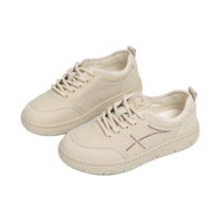 Minimalist Stitch Detail Low-Top Sneakers Casual Comfortable Daily Walking Shoes