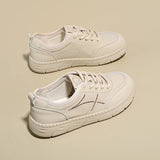 Minimalist Stitch Detail Low-Top Sneakers Casual Comfortable Daily Walking Shoes