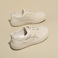 Minimalist Stitch Detail Low-Top Sneakers Casual Comfortable Daily Walking Shoes