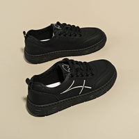 Minimalist Stitch Detail Low-Top Sneakers Casual Comfortable Daily Walking Shoes