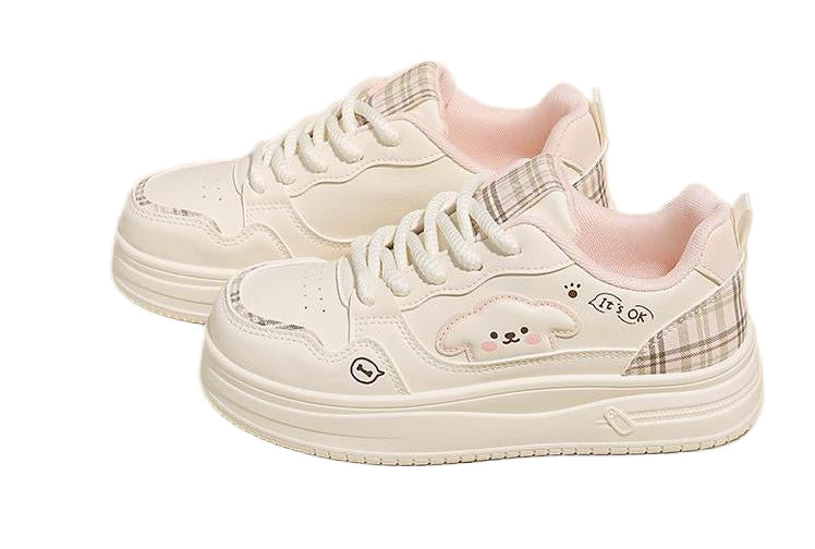 Women’s Cute Platform Sneakers – Sweet Style Casual Shoes for Daily Wear   Cute details. Soft colors.  Comfort you’ll love every day.