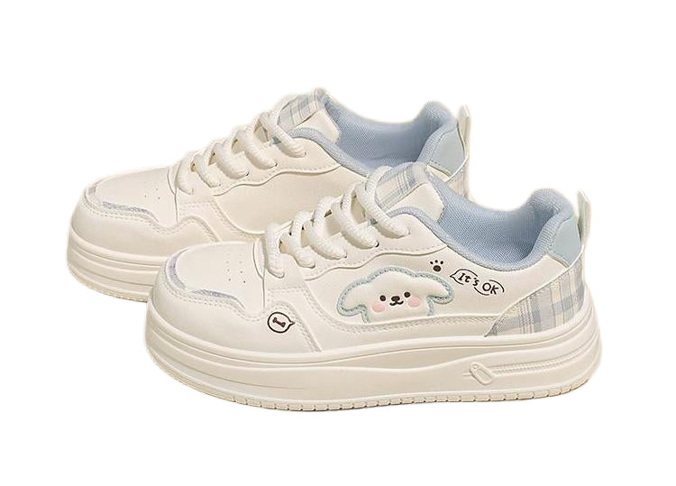 Women’s Cute Platform Sneakers – Sweet Style Casual Shoes for Daily Wear   Cute details. Soft colors.  Comfort you’ll love every day.