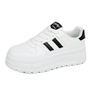Women’s Platform Sneakers – Classic Thick Sole Casual Shoes  Clean style. Daily comfort.A simple sneaker designed for everyday wear.