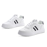 Women’s White Platform Sneakers – Everyday Casual Comfort Shoes