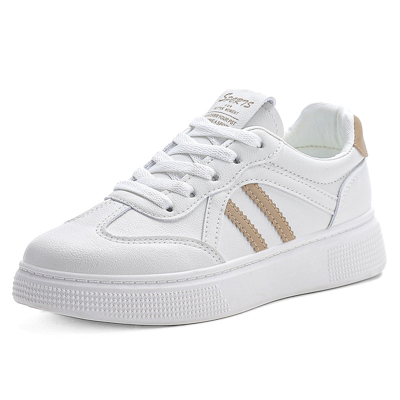 Women’s White Platform Sneakers – Everyday Casual Comfort Shoes
